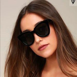 LULUS not standard black sunglasses